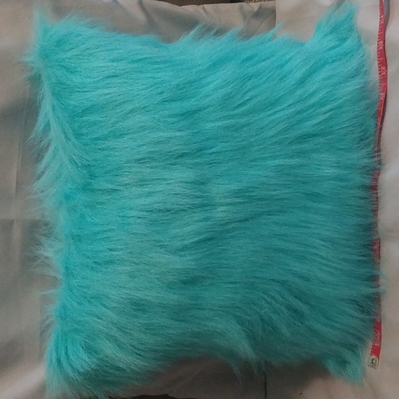 Handmade Faux Fur Monster Pillow - Picture 3 of 4